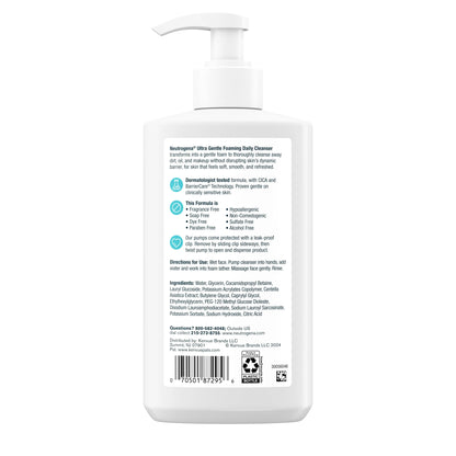 (2 Pack)  Ultra Gentle Foaming Facial Cleanser, Daily Face Wash, 12 Fl. Oz