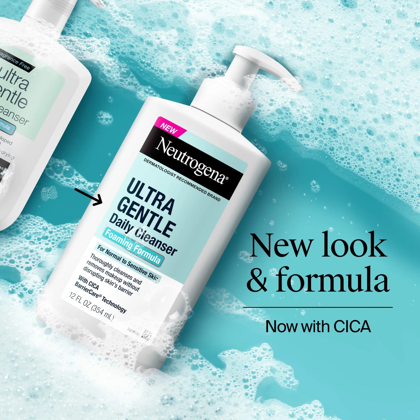 (2 Pack)  Ultra Gentle Foaming Facial Cleanser, Daily Face Wash, 12 Fl. Oz
