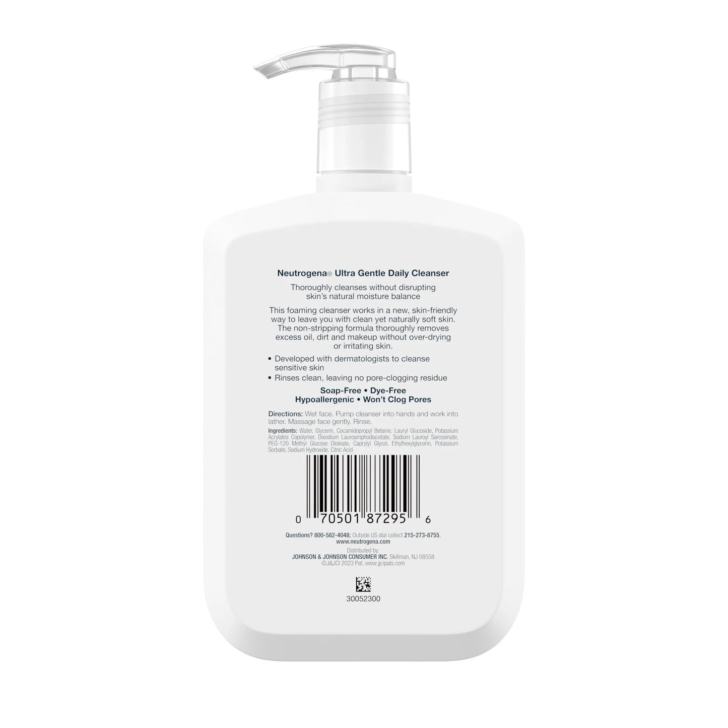 (2 Pack)  Ultra Gentle Foaming Facial Cleanser, Daily Face Wash, 12 Fl. Oz