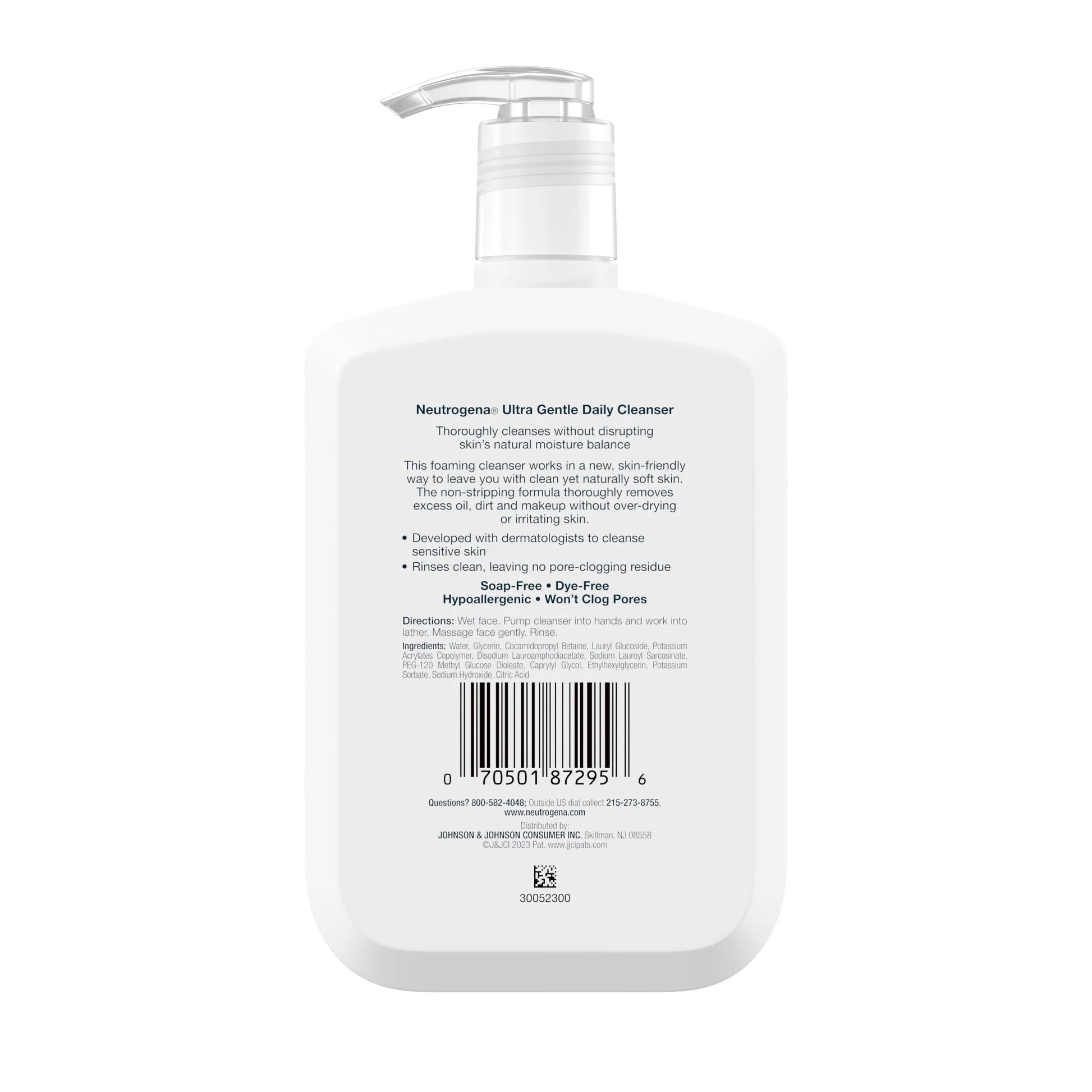 (2 Pack)  Ultra Gentle Foaming Facial Cleanser, Daily Face Wash, 12 Fl. Oz