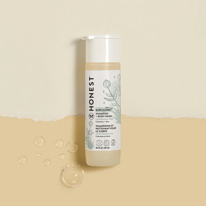 The  Company Sensitive 2-In-1 Shampoo and Body Wash, Fragrance Free, 10 Fl Oz