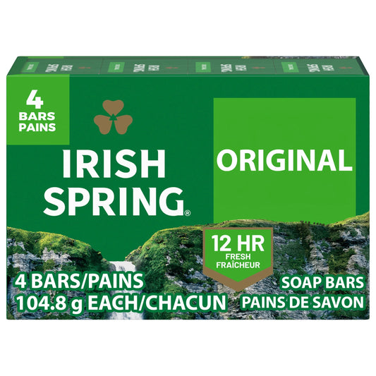(8 Pack)  Original Deodorant Bar Soap for Men, with Flaxseed Oil, 3.7 Oz Bar (4 Pack)